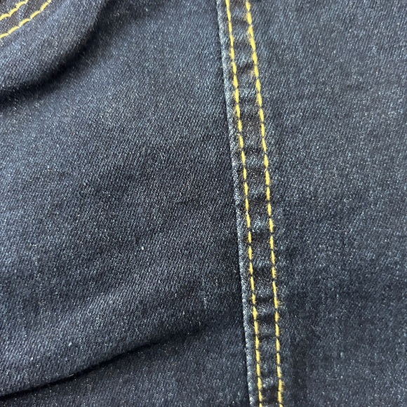 Women’s Wide Leg Jeans Dark Blue - Picture 4 of 4